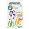 Set forbici WEDO 77 1933 forbici da ufficio/bricolage universali taglio dritto 160 mm, 3 pezzi, multicolore