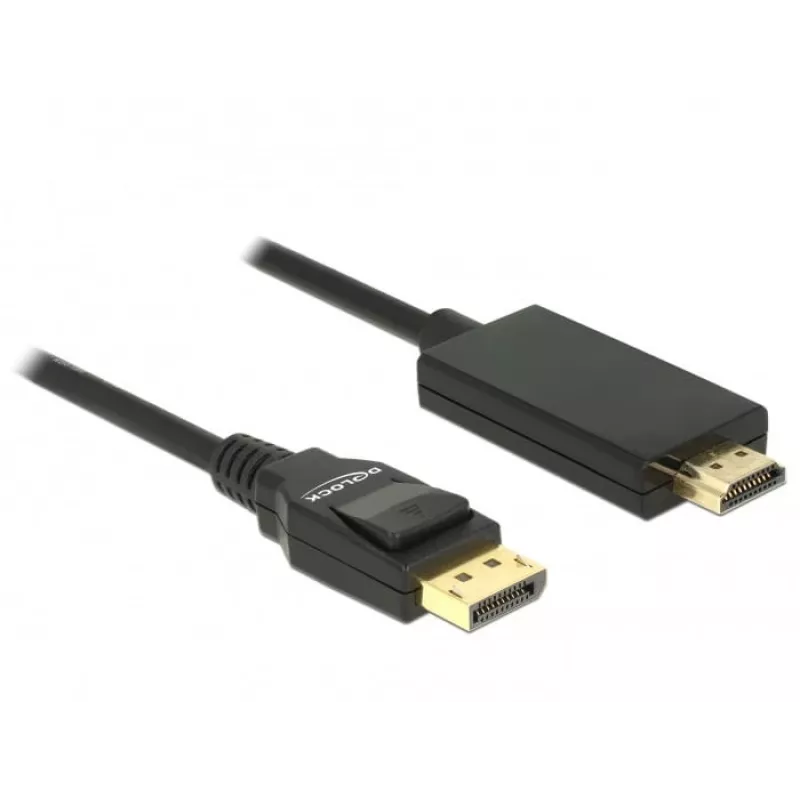 Adattatore per cavo video DeLOCK 85318 DisplayPort su HDMI 3 m nero