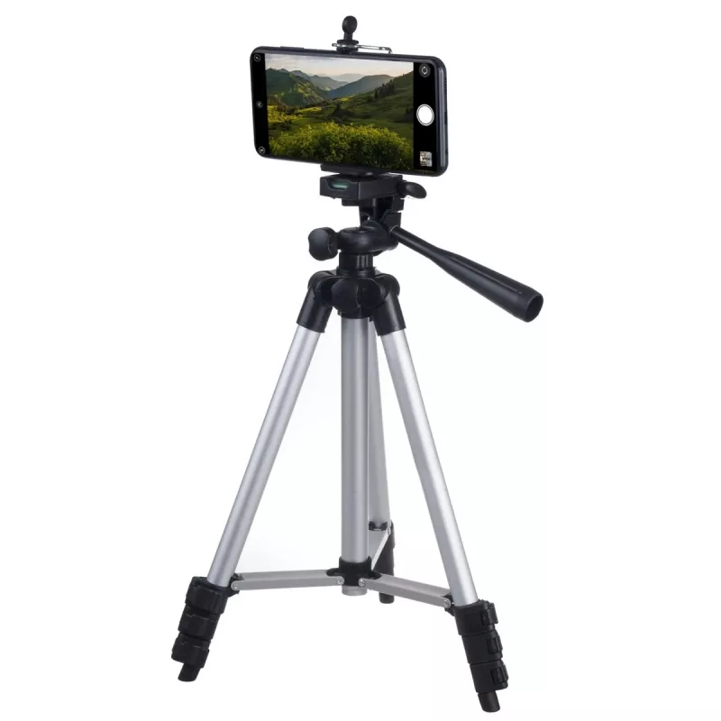 Treppiede MACLEAN MC-164 regolabile in altezza leggero per fotocamere e smartphone
