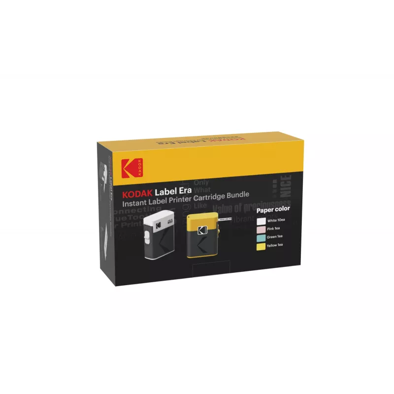 Bundle cartucce per etichettatrice Kodak M50 Label Era, cartuccia di ricambio gialla M50Y con 13 rotoli di etichette