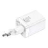 Baseus Super Si Pro caricabatterie rapido USB + USB-C 30W (bianco)