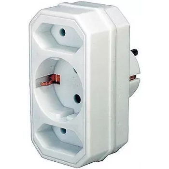 Alimentatore Brennenstuhl 1508050 con 2 + 1 prese bianco