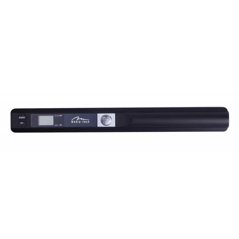 Pen-Scanner MEDIA-TECH MT4090, nero, display LED, USB 2.0, MicroSD, batteria AAA