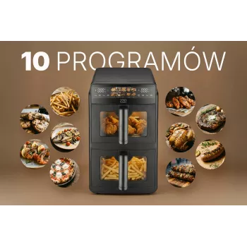 Friggitrice ad aria verticale a doppio cestello PROMIS FRP1560