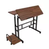 Tavolino mobile per laptop Maclean, nero, 80x60 cm, max. 50 kg, regolabile in altezza 67-115 cm, MC-124 B