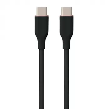 Cavo in silicone USB Type-C - Type-C, 60 W (nero, 2 m)