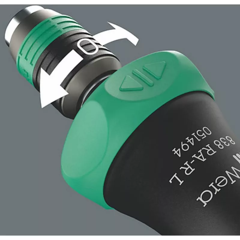 Wera 838 RA-R L portabit con cricchetto 1/4