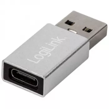 LogiLink AU0056 adattatore USB 3.2 Gen 1 USB Type-C connettore femmina argento