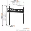 Vogels | Supporto da parete | MA3000-A | Fisso | 32-55 pollici | Portata massima 60 kg | Nero
