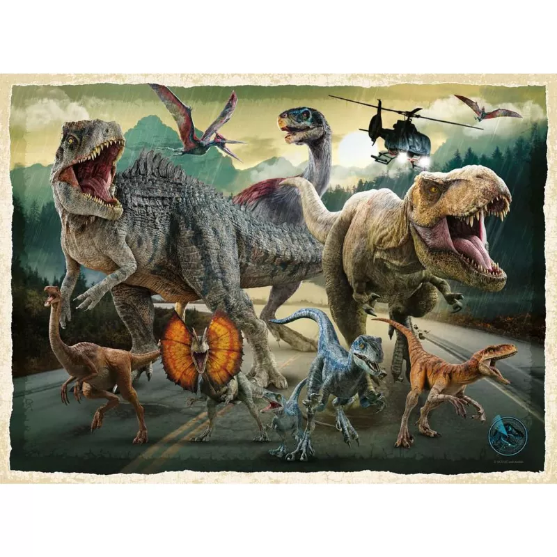 Puzzle per bambini Ravensburger Jurassic World Life Finds a Way – 200 pezzi