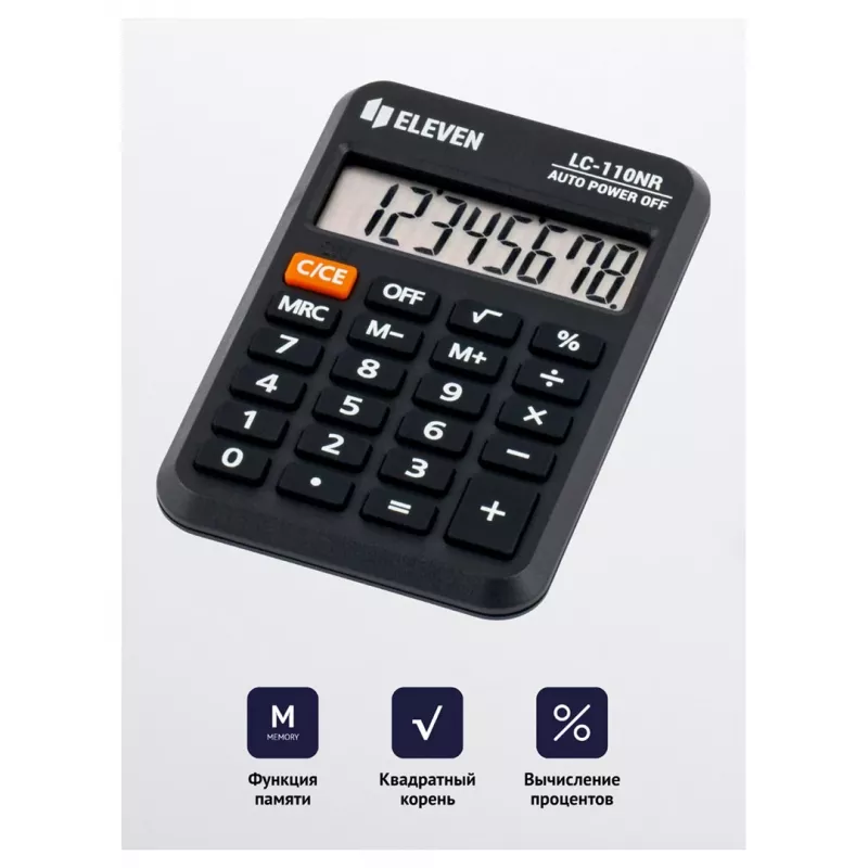 Eleven LC-110NR (EU) calcolatrice tascabile