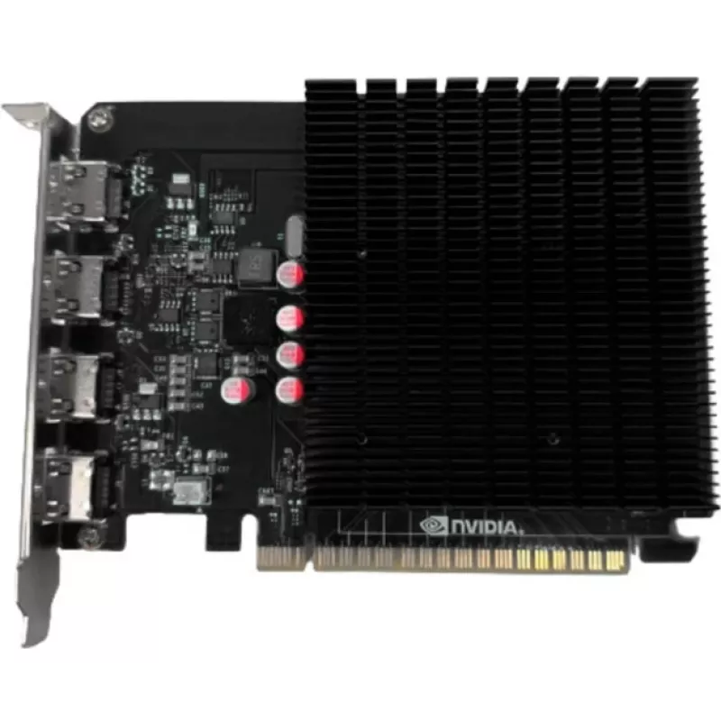 Biostar VN7313TG46 GeForce GT 730 scheda grafica, 4 GB, 4x HDMI, raffreddamento passivo