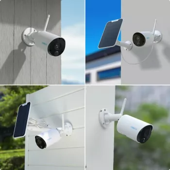 Telecamera di sorveglianza WiFi da esterno Reolink Argus Eco, 1080p, batteria/solare (BWB2K07)