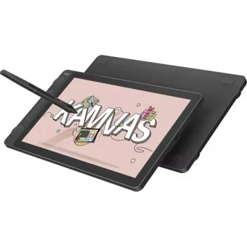 Tavoletta grafica HUION Kamvas 13 — 13,3 pollici IPS 1920×1080, 16384 livelli di pressione, penna senza batteria, 3 tasti programmabili