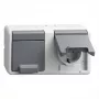 Presa (Schuko) Gira 478130 — 2 posti orizzontale da parete, grigio