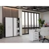 OLIV 2D CLOSED SHELVING UNIT, antracite/bianco SET