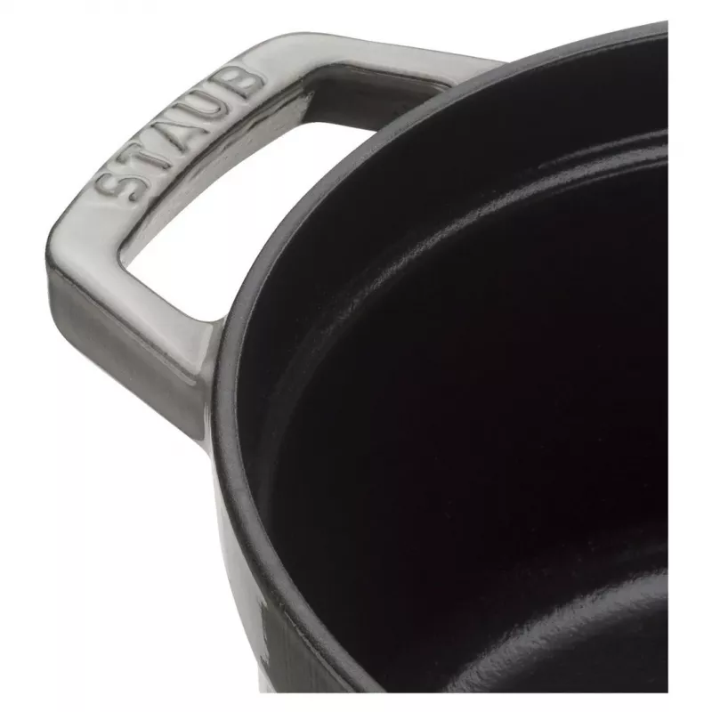 Staub La Cocotte rotonda in ghisa 26 cm, grigio grafite