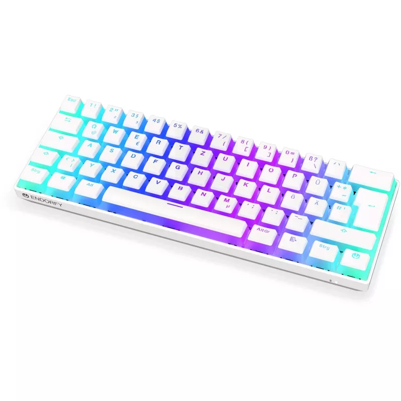 Thock Compact Wireless Pudding Onyx White, Tastiera Gaming Bianco, Layout DE, Kailh Box Red