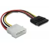 Cavo di alimentazione SATA HDD DeLOCK B40160100 connettore maschio 4 pin dritto 0,12 m