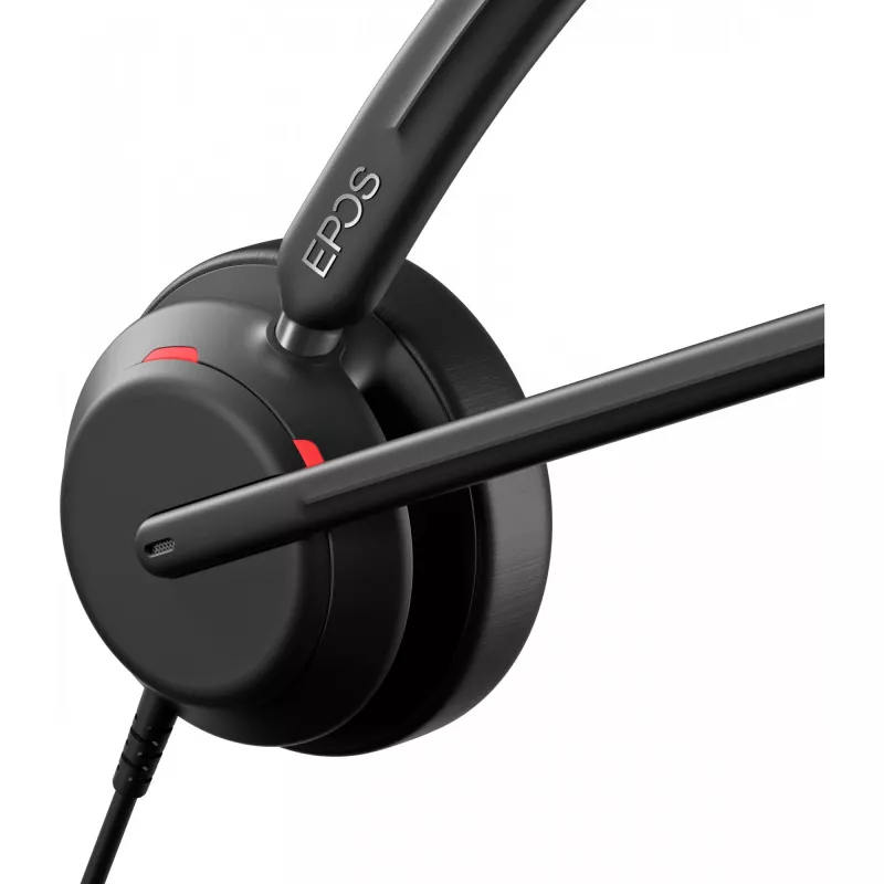 Epos IMPACT 730, headset mono, con filo, 3 microfoni digitali, tecnologia Super-Wideband