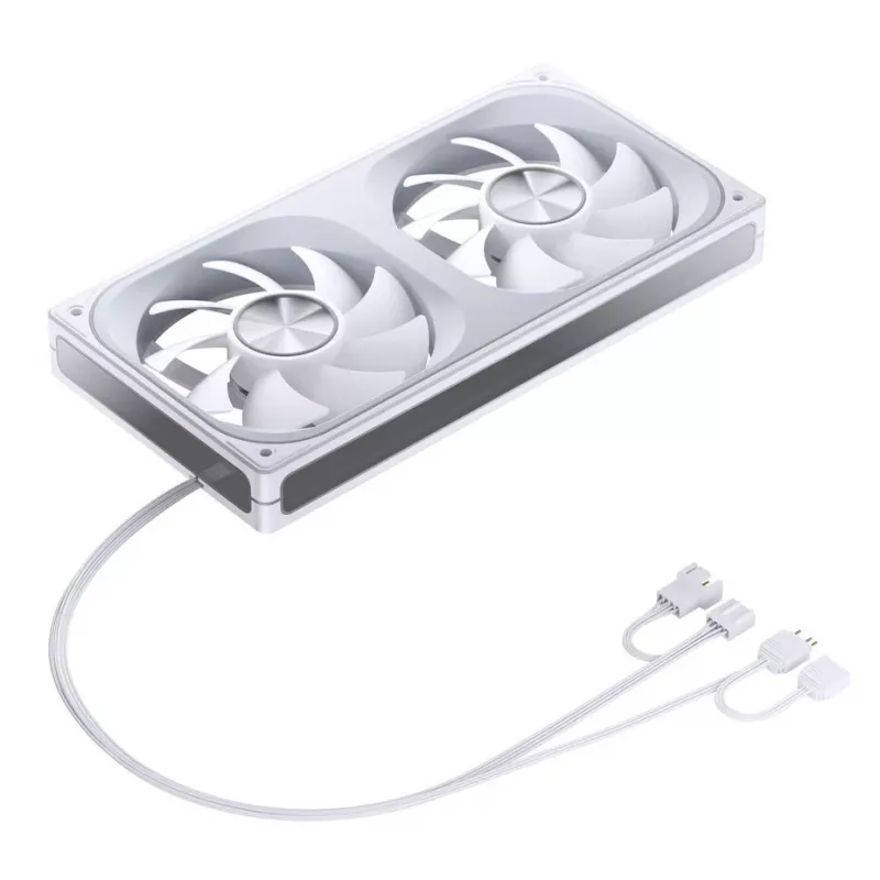 Ventola Jonsbo ZA-240, PWM, ARGB - 240 mm, bianco