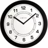 NeXtime orologio 3045zw Super Slim, Ø28 cm, da parete, nero