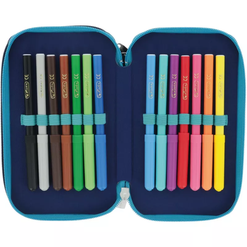 Herlitz TriCase Deep Ocean 31 pz blu poliestere 190x70x115 mm