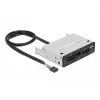 Lettore di schede DeLOCK 91708 USB 2.0 interno nero grigio CF SD MicroSD