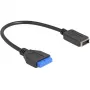 Cavo USB DeLOCK connettore maschio-femmina per USB Type-E Key A interno 25 cm