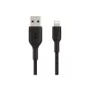 Cavo intrecciato USB-Lightning 1m nero