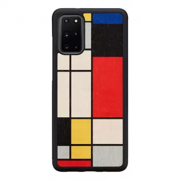 Custodia per cellulare Man and Wood Galaxy S20+ in legno nero — custodia protettiva in legno per Samsung Galaxy S20+
