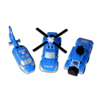 Set veicoli Popular Playthings Mix or Match Vehicles Police