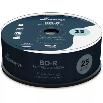 Supporto vergine BD-R MediaRange MR514 25 GB 25 pz.