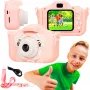 Extralink H28 SINGLE PINK – fotocamera digitale per bambini rosa/bianca, per bambini dai 3 anni