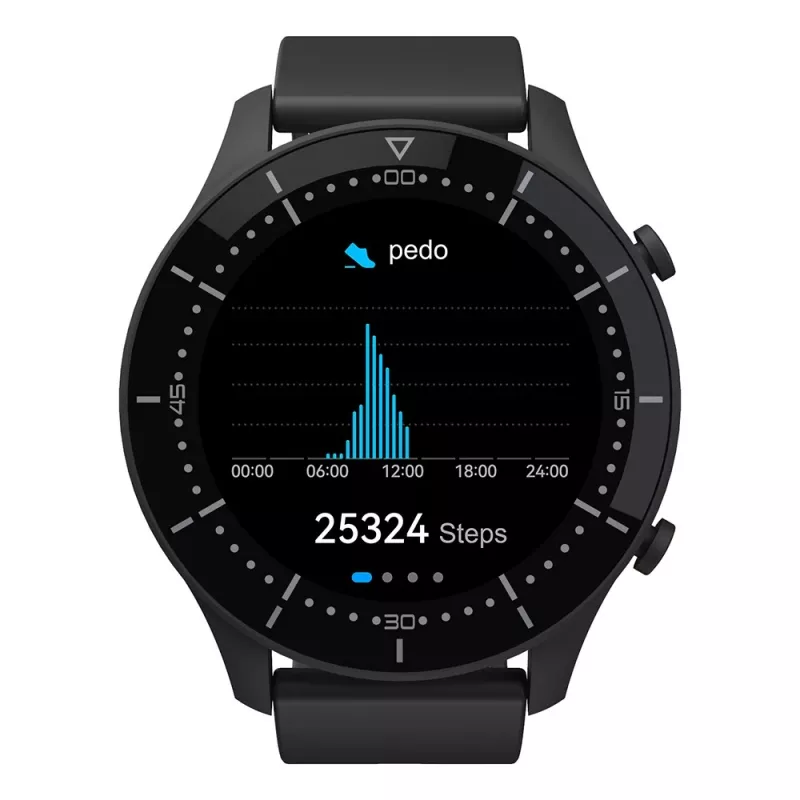 Smartwatch MEDIA-TECH MT870 — touchscreen IPS da 1,3 inch (3,3 cm), cassa da 51 mm, Bluetooth, nero