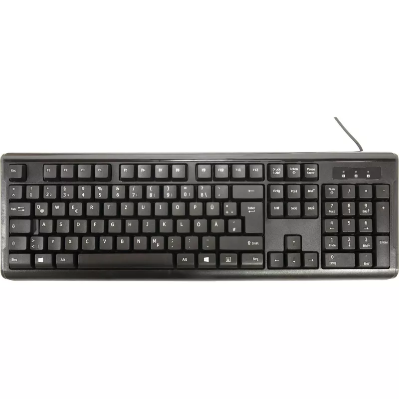 Inter-Tech AC KB-102DE desktop USB nero 1000dpi 105 tasti con filo (88884138)