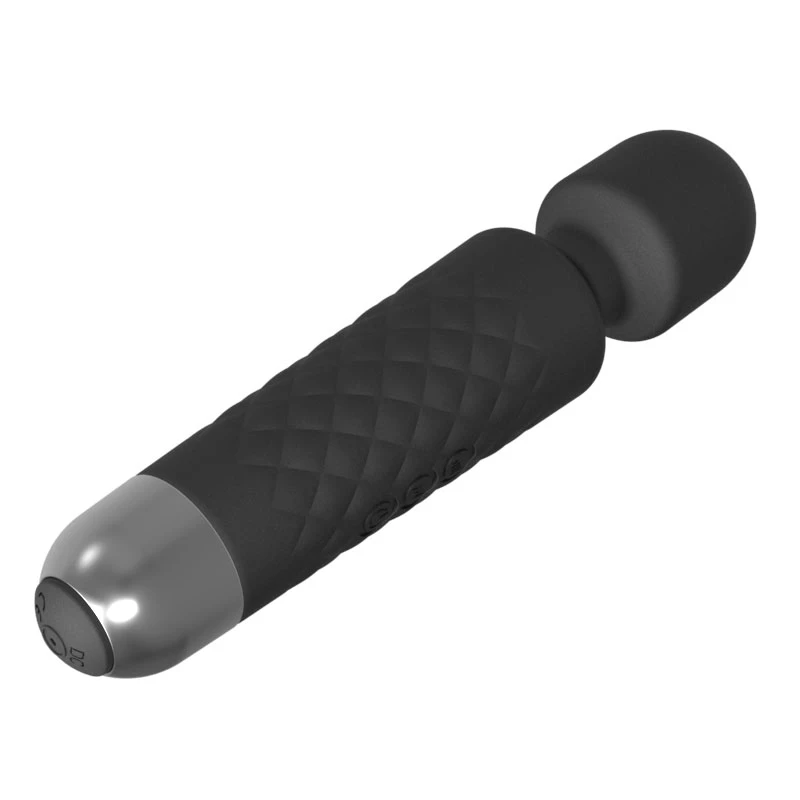 Massaggiatore clitorideo Erolab Wand-M nero — ricaricabile, impermeabile