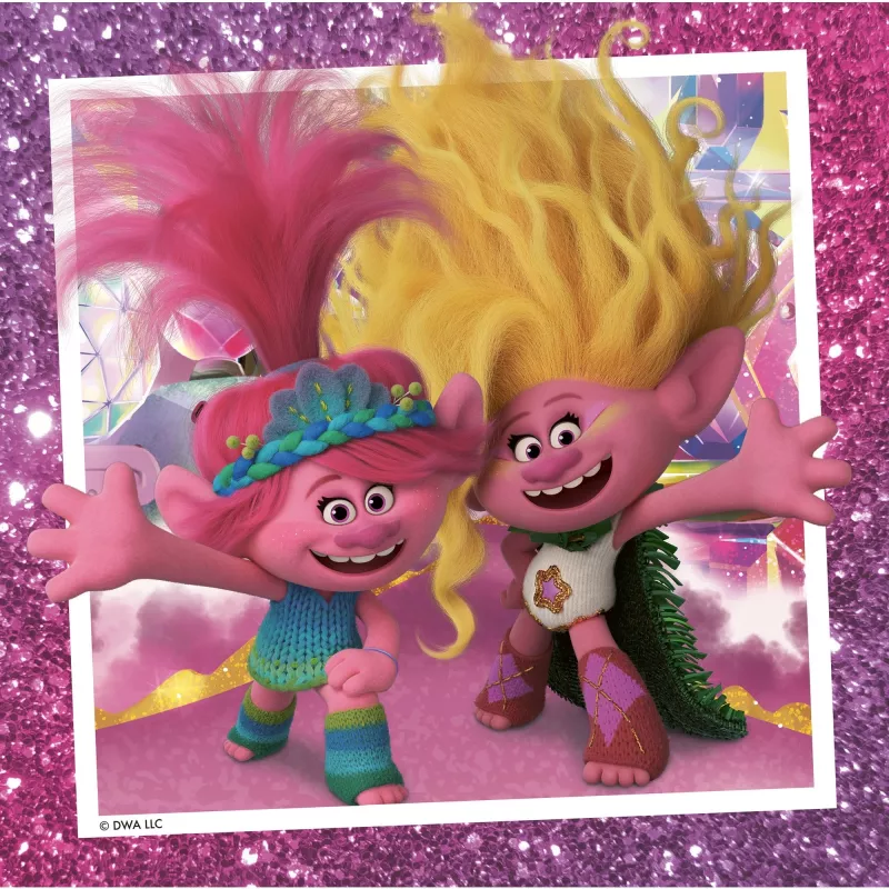 Puzzle per bambini Trolls 3 (3x 49 pezzi)