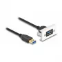 Modulo DeLOCK Easy 45 SuperSpeed USB USB 3.2 Gen 1 connettore femmina USB Type-A su connettore maschio 1m