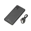 Powerbank Extralink EPB-098B 10000 mAh, LiPo, 2× USB-A + 1× USB-C, nero