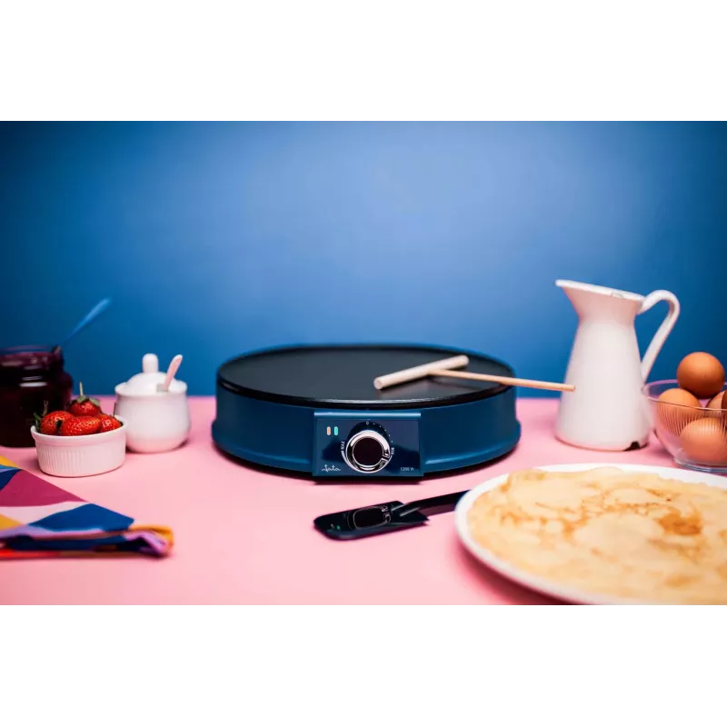 Macchina per crepe JATA JECR1000 1200 W nero blu 30 cm