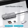 Hub USB-C Unitek D1122A01 con 2x HDMI 4K e 100W Power Delivery