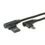 ROLINE cavo USB 2.0, angolare, Type-A reversibile - Micro B, ST/ST, nero, 0,8 m (11.02.8720)