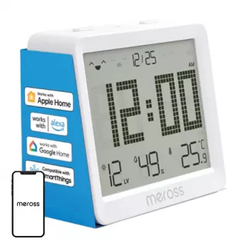 Sensore intelligente di temperatura e umidità Meross MS130-EU — monitor ambientale wireless