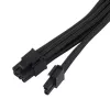 SilverStone PP07E - cavo prolunga alimentazione - PCIe Power 8 pin (6+2) (M) a PCIe Power 8 pin (F) - 30 cm - nero (SST-PP07E-