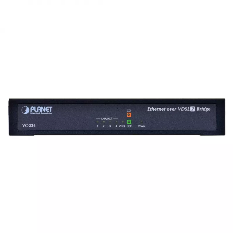 Planet VC-234 bridge Ethernet-VDSL2 a 4 porte, 100/100 Mbps