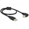 Cavo USB DeLOCK 0,5 m USB 2.0-A USB 2.0-B nero