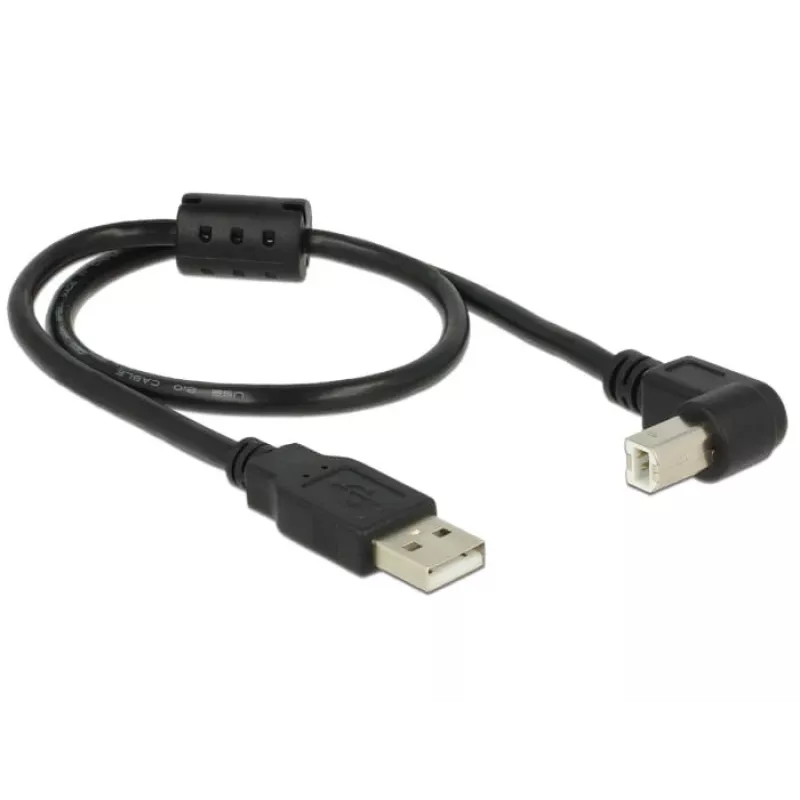 Cavo USB DeLOCK 0,5 m USB 2.0-A USB 2.0-B nero