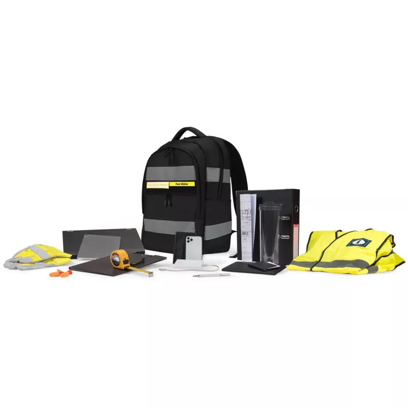Zaino DICOTA Hi-Vis V2 Nero 320x220x455mm PET TPU