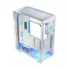 Case PC LOGIC Dart Pro Midi ARGB bianco — Midi Tower, ATX, 456×200×385 mm, GPU max 34 cm, altezza dissipatore CPU 155 mm, 3x120mm anteriore + 1x120mm posteriore, USB 3.0 x2, USB-C x1